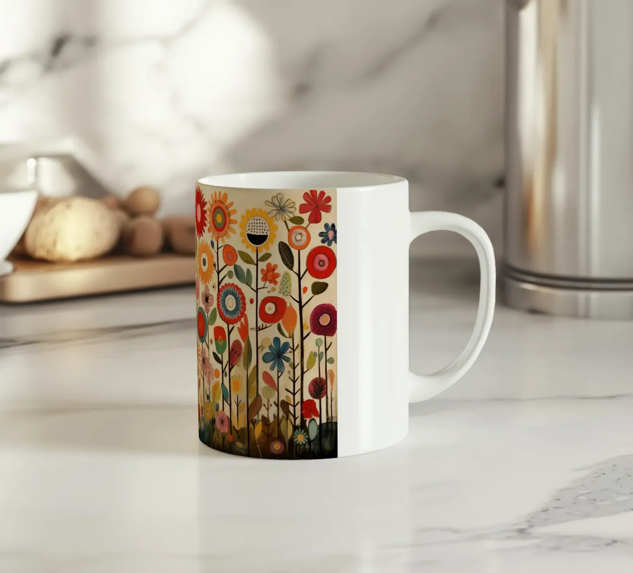 Un'esplosione di fiori tazza in ceramica da Imagine