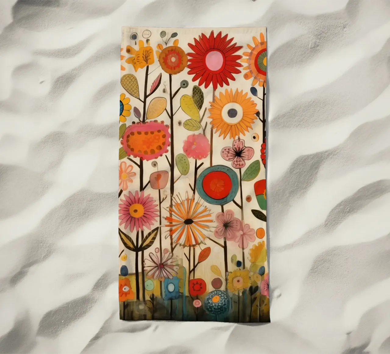 Un'esplosione di fiori telo mare da Imagine