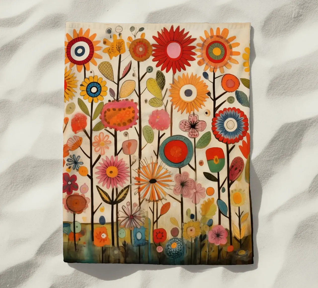 Un'esplosione di fiori telo mare da Imagine