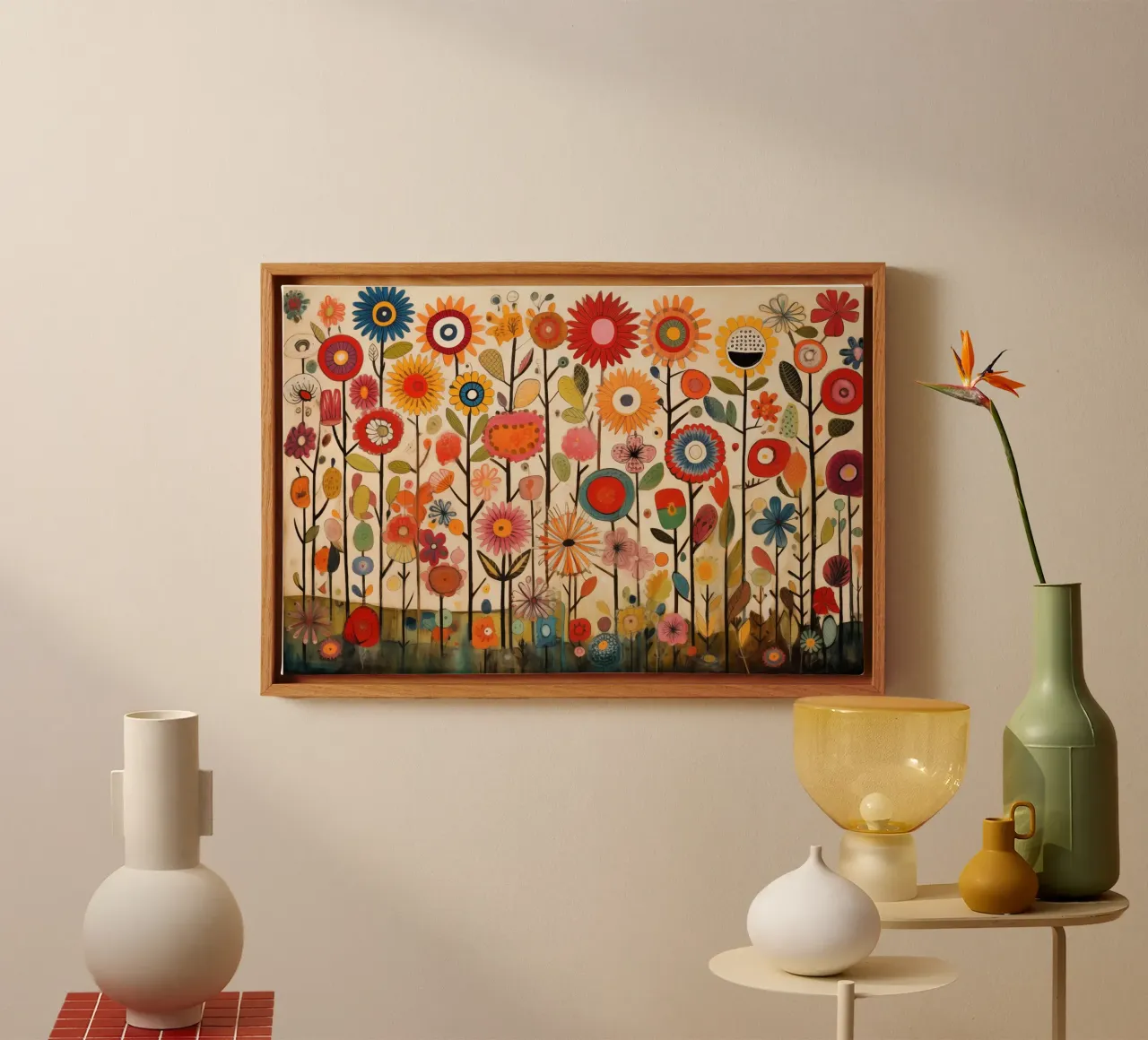 An explosion of flowers canvas by Imagine