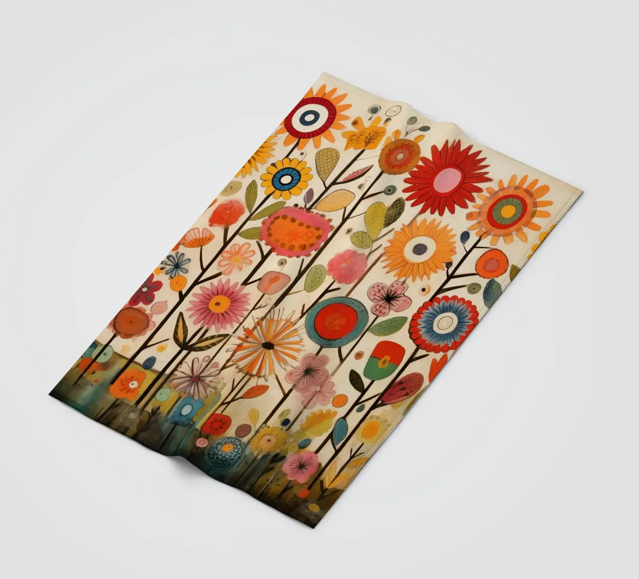 Un'esplosione di fiori coperta in pile da Imagine