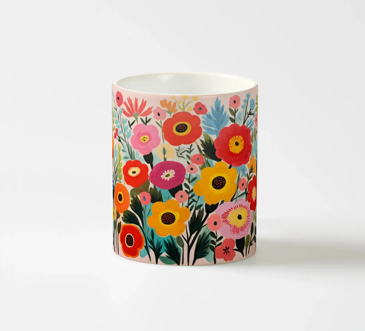 Fiori colorati tazza in ceramica da Imagine