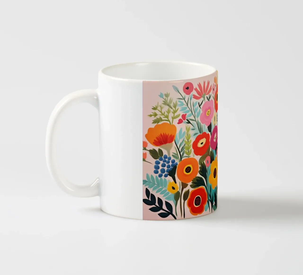 Fiori colorati tazza in ceramica da Imagine
