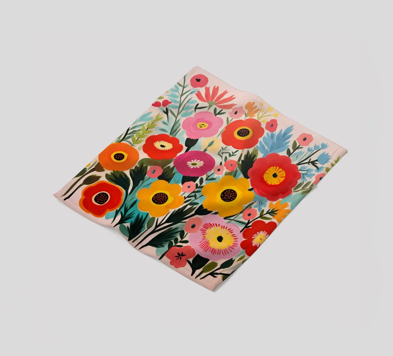 Fiori colorati coperta in pile da Imagine