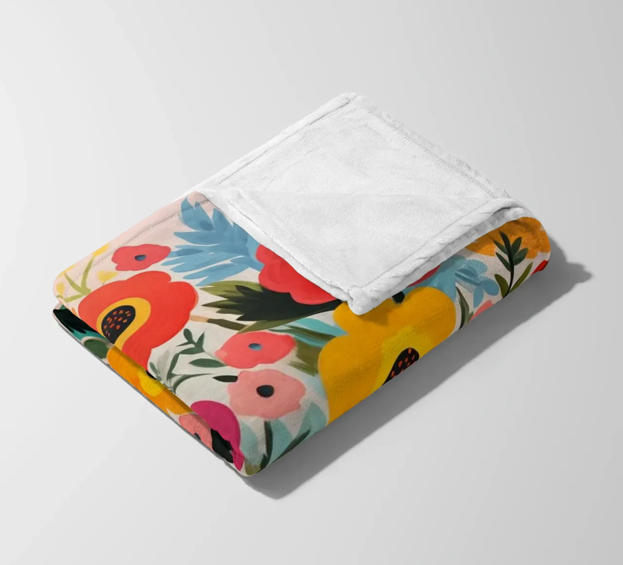 Fiori colorati coperta in pile da Imagine