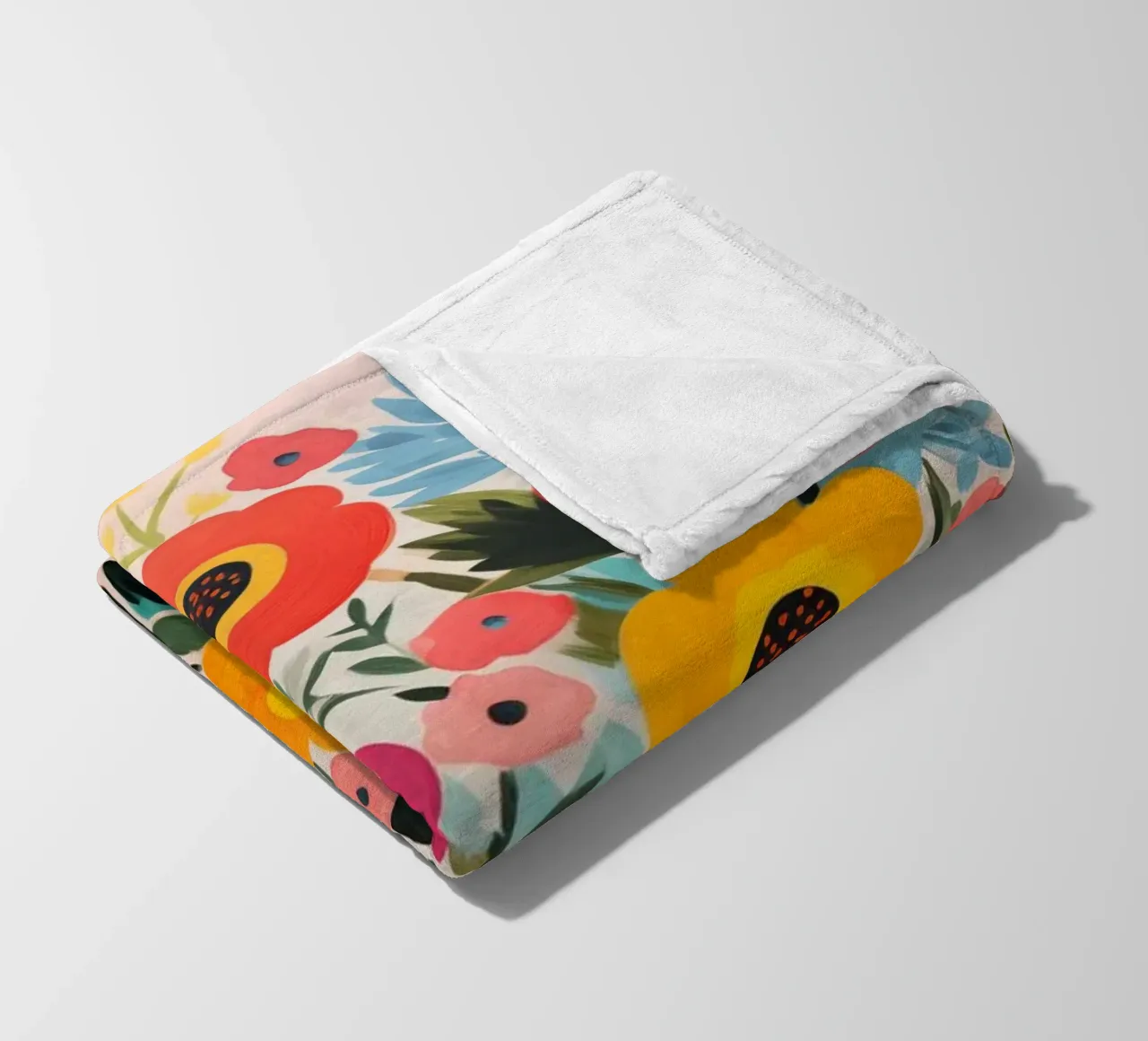 Fiori colorati coperta in pile da Imagine