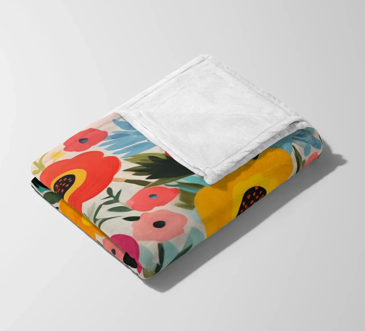 Fiori colorati coperta in pile da Imagine