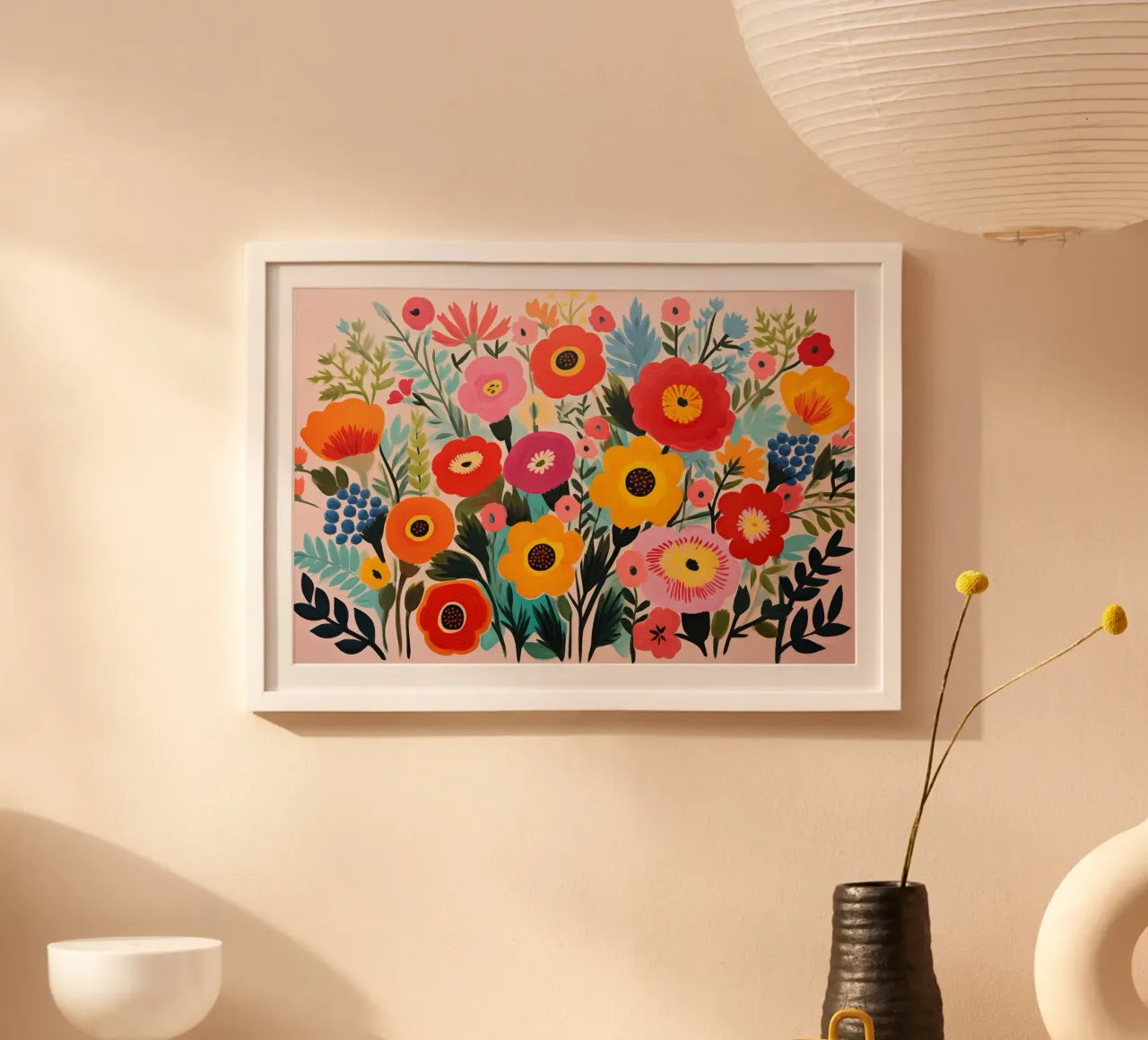Fiori colorati carta hahnemühle da Imagine