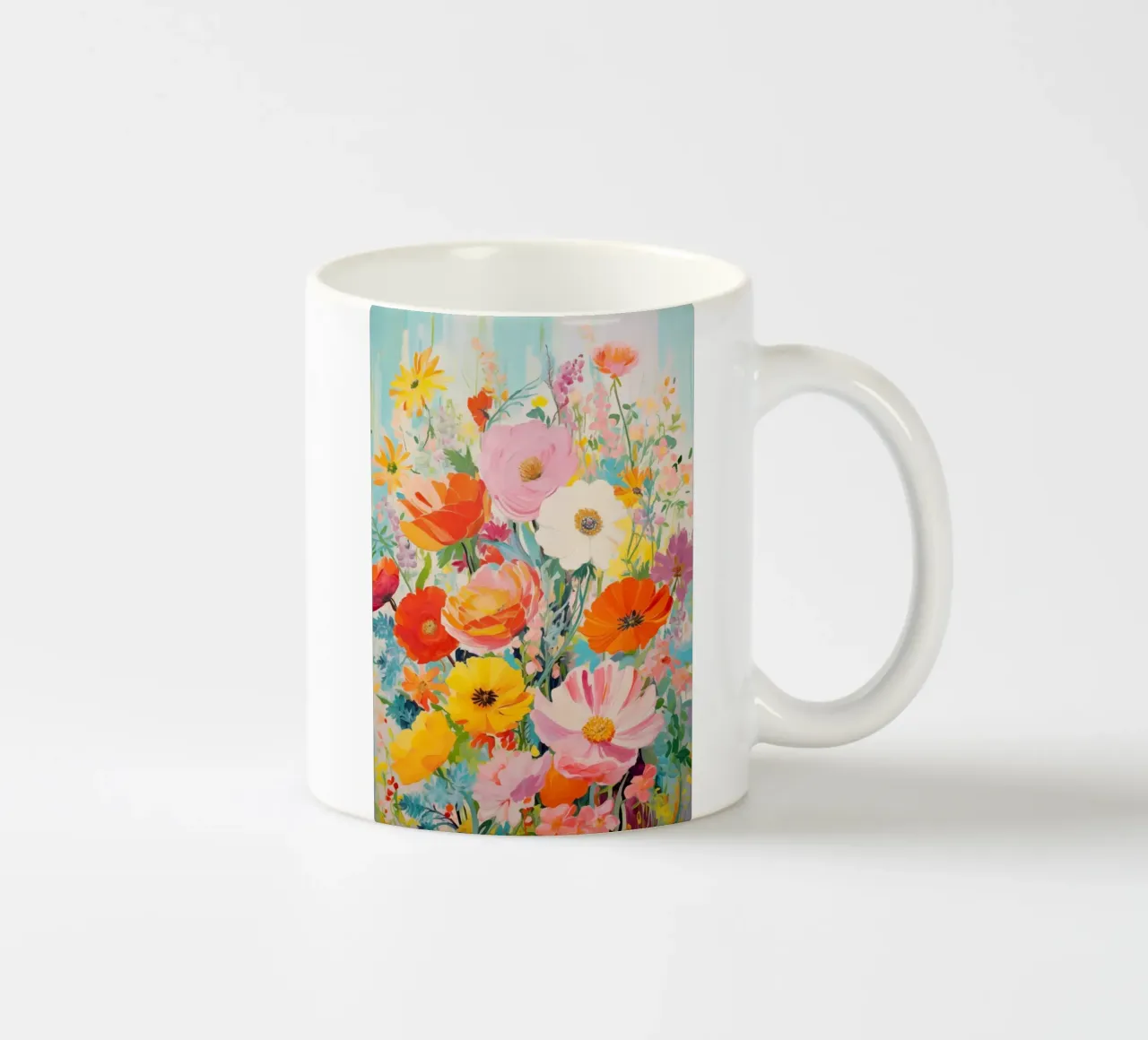 Fiori colorati tazza in ceramica da Imagine