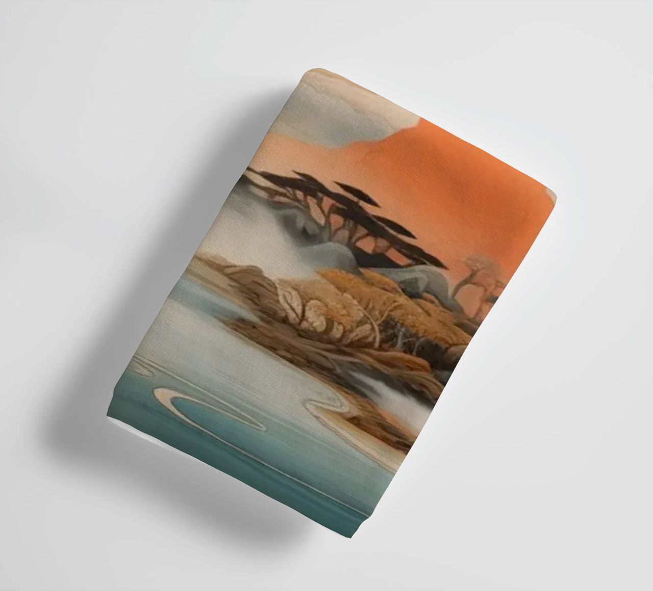 Abstract Japans landschap badhanddoek van Imagine