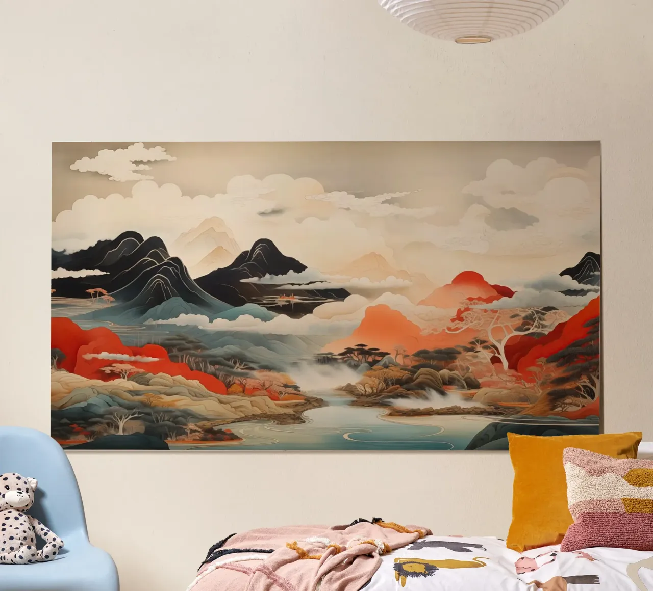 Paesaggio astratto giapponese poster da Imagine