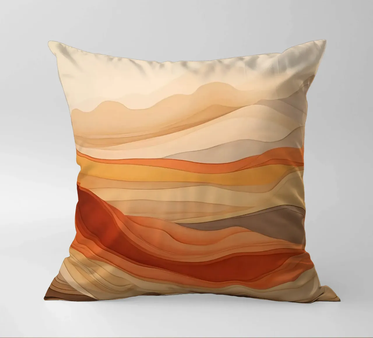 Abstract desert decorative cushion by Imagine