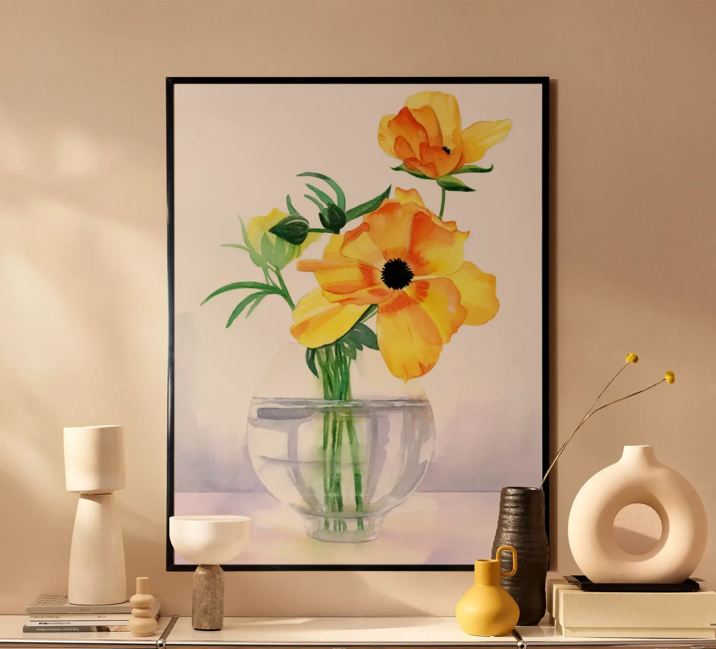 Yellow flowers poster da DoroKaiser