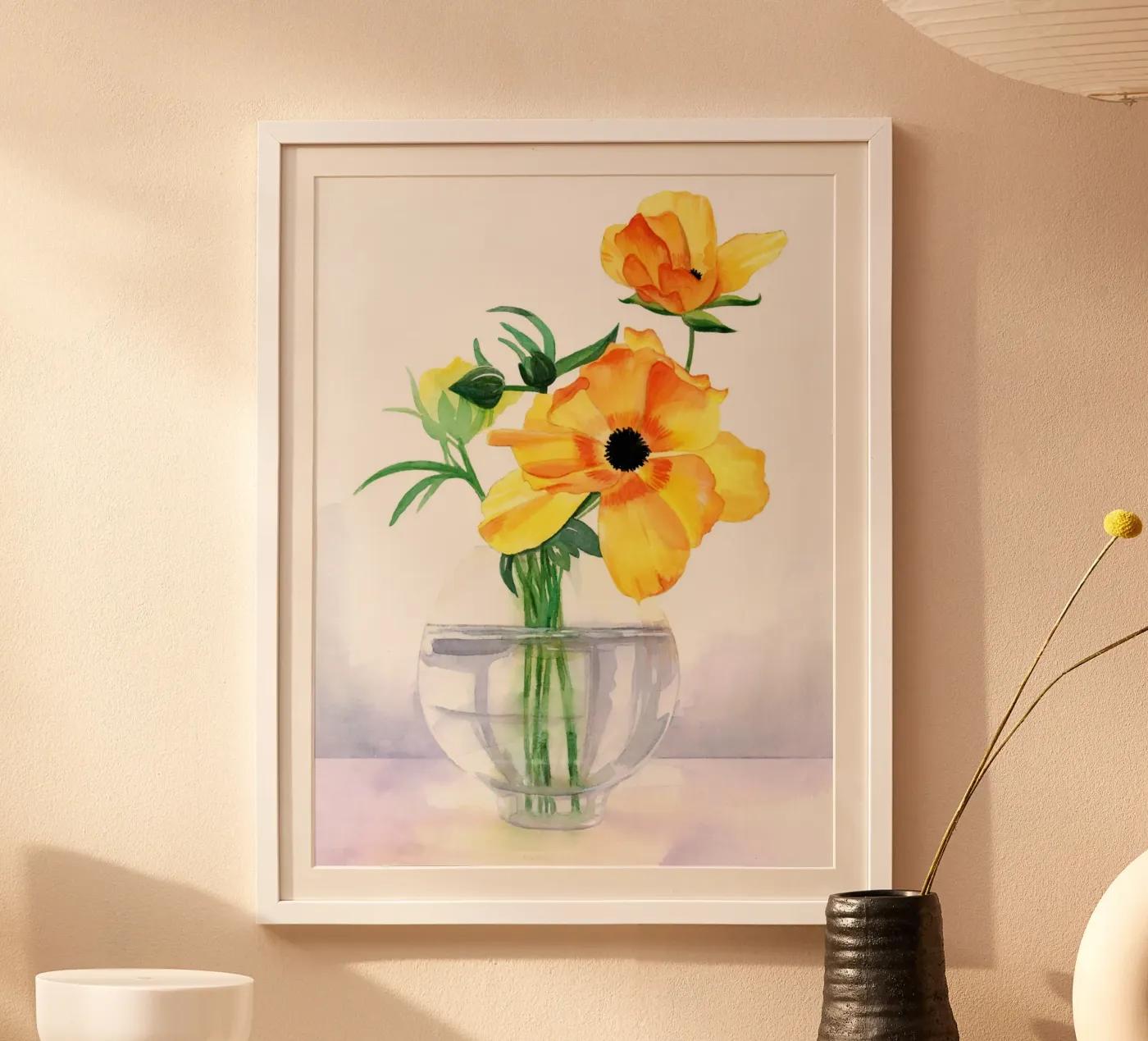 Yellow flowers poster da DoroKaiser