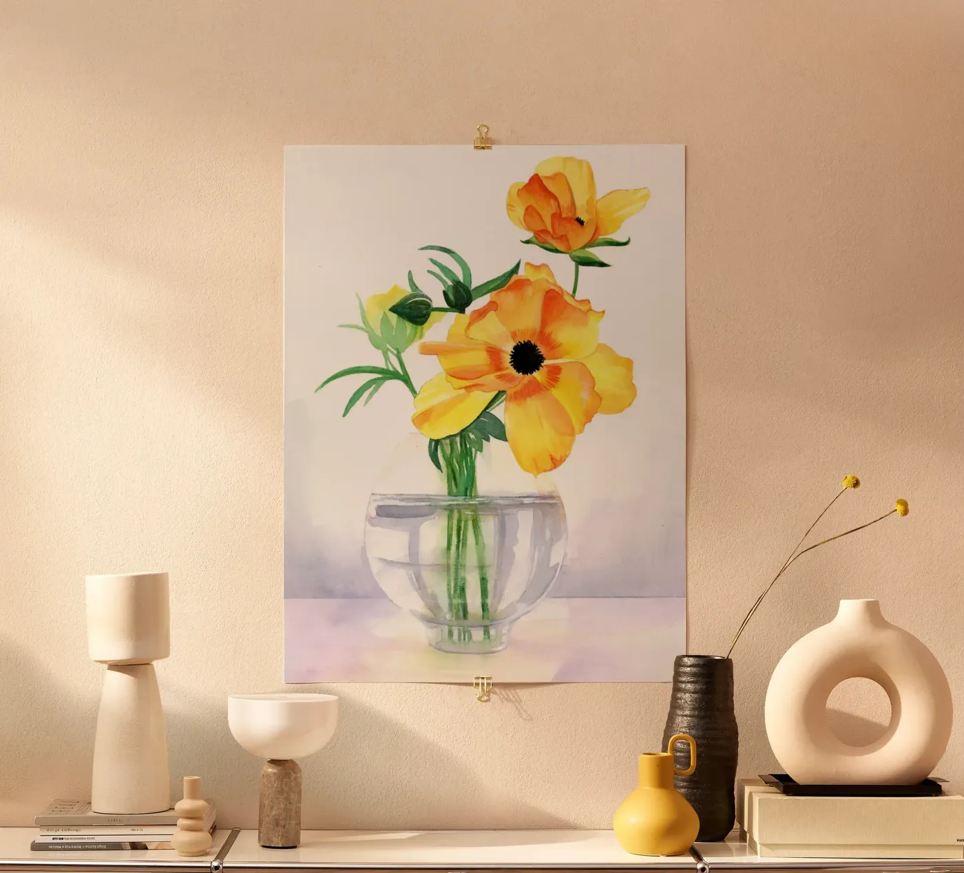 Yellow flowers poster da DoroKaiser