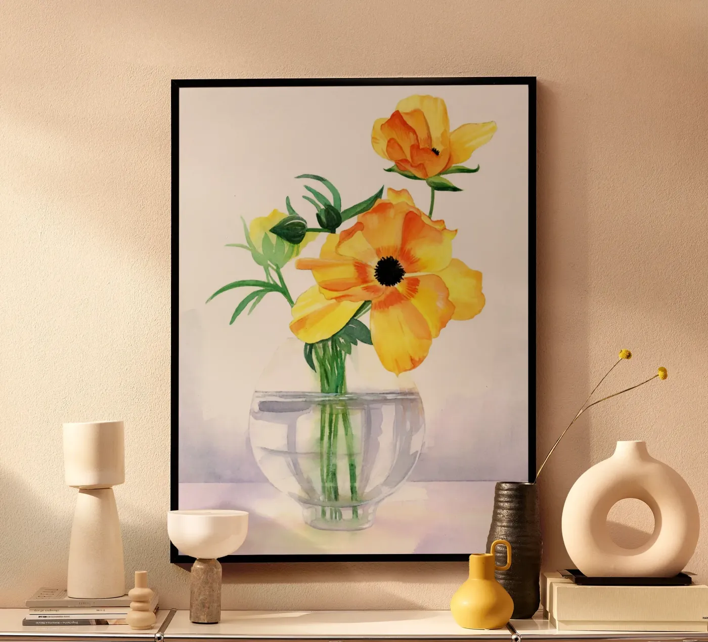 Yellow flowers poster da DoroKaiser