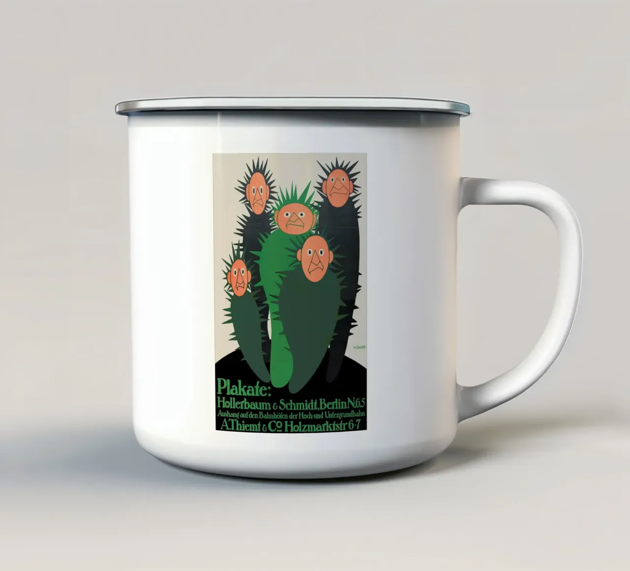 Klinger - Hollerbaum & Schmidt, Berlin N.65 tazza in smalto da ARTOTHEK