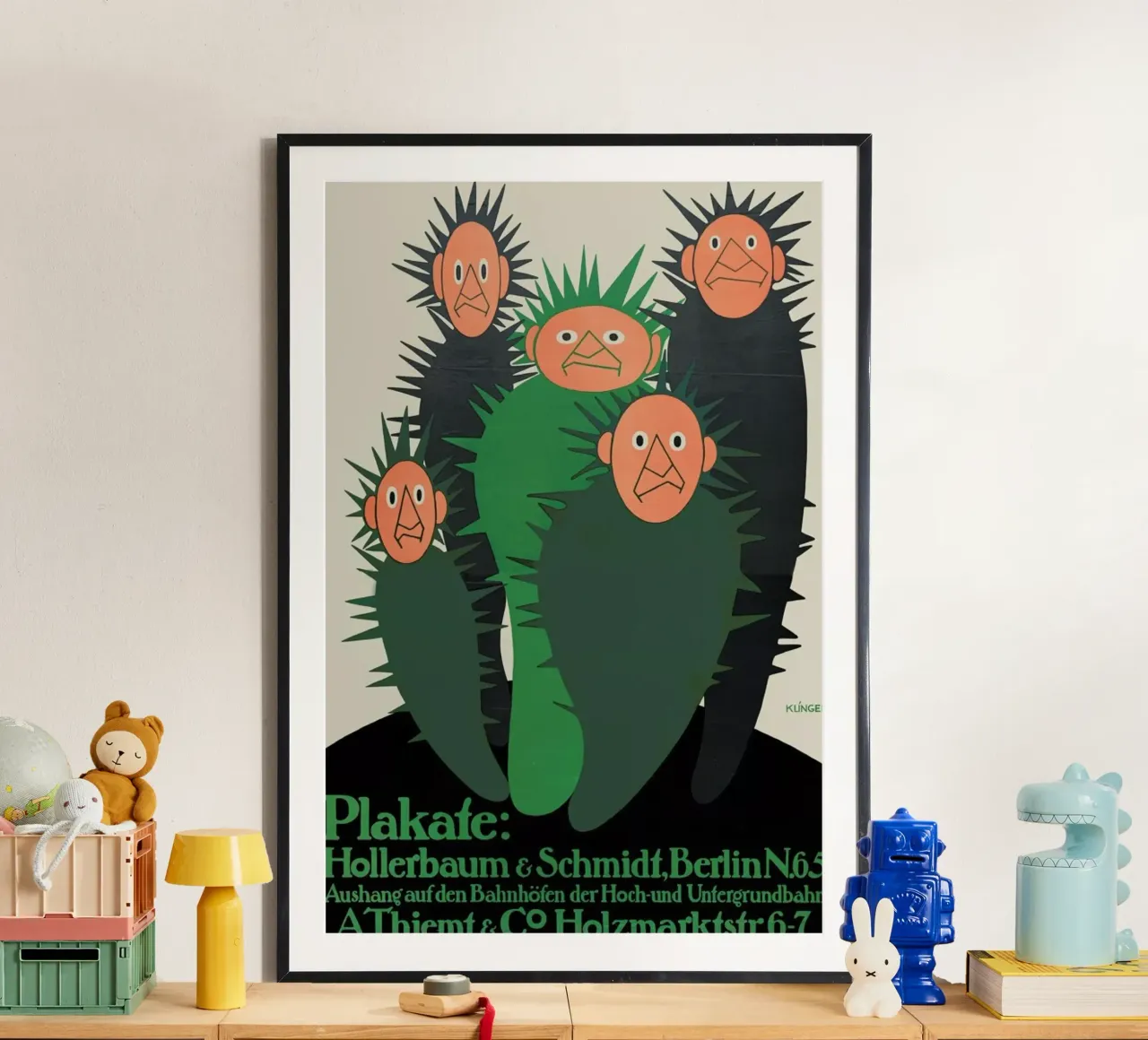 Klinger - Hollerbaum & Schmidt, Berlin N.65 poster con telaio in alluminio da ARTOTHEK