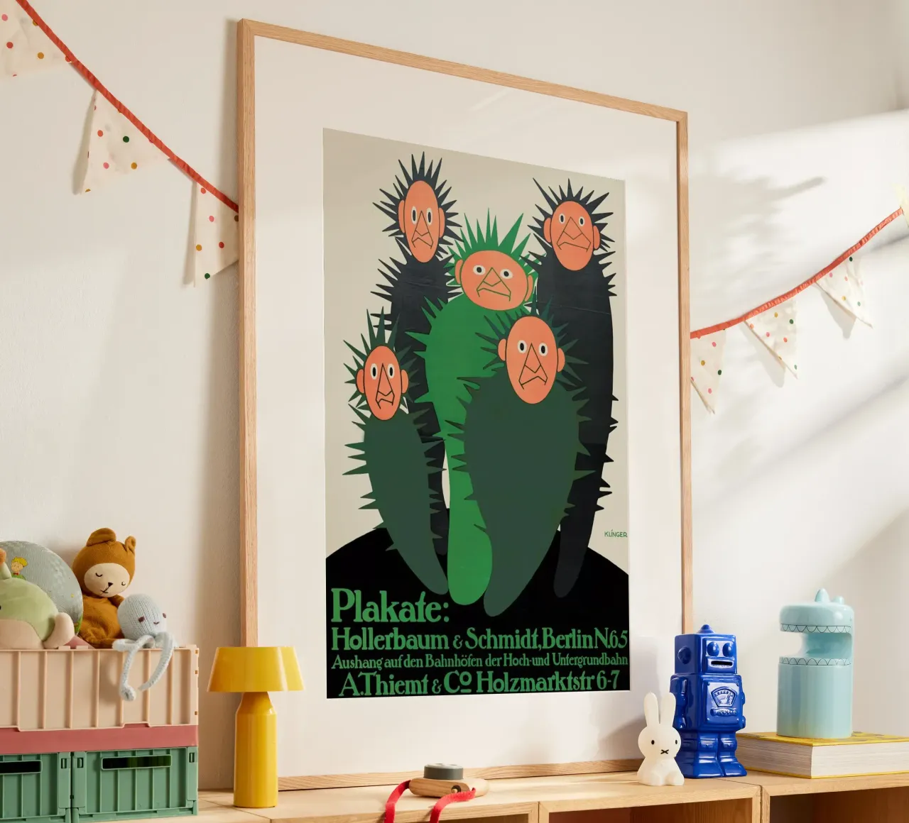 Klinger - Hollerbaum & Schmidt, Berlin N.65 poster con telaio in alluminio da ARTOTHEK