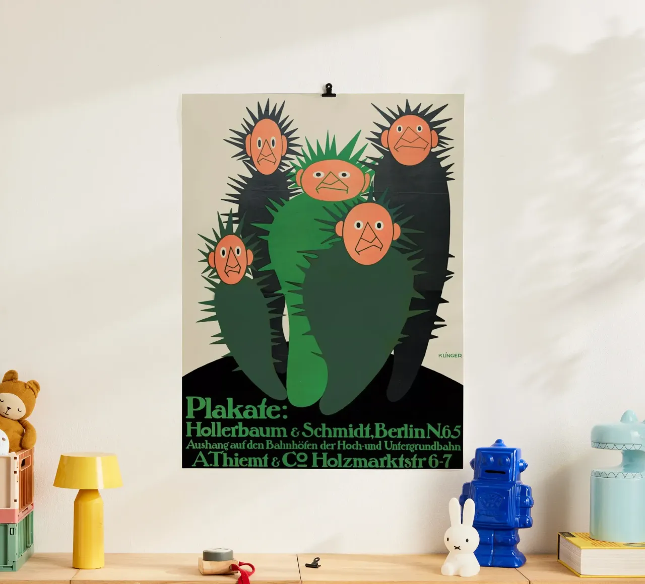 Klinger - Hollerbaum & Schmidt, Berlin N.65 poster con telaio in alluminio da ARTOTHEK