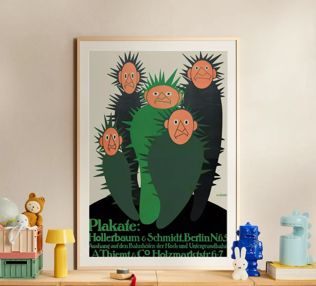Klinger - Hollerbaum & Schmidt, Berlin N.65 poster con telaio in alluminio da ARTOTHEK