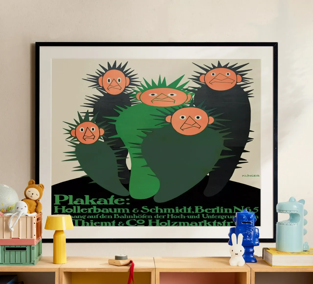 Klinger - Hollerbaum & Schmidt, Berlin N.65 poster con telaio in alluminio da ARTOTHEK