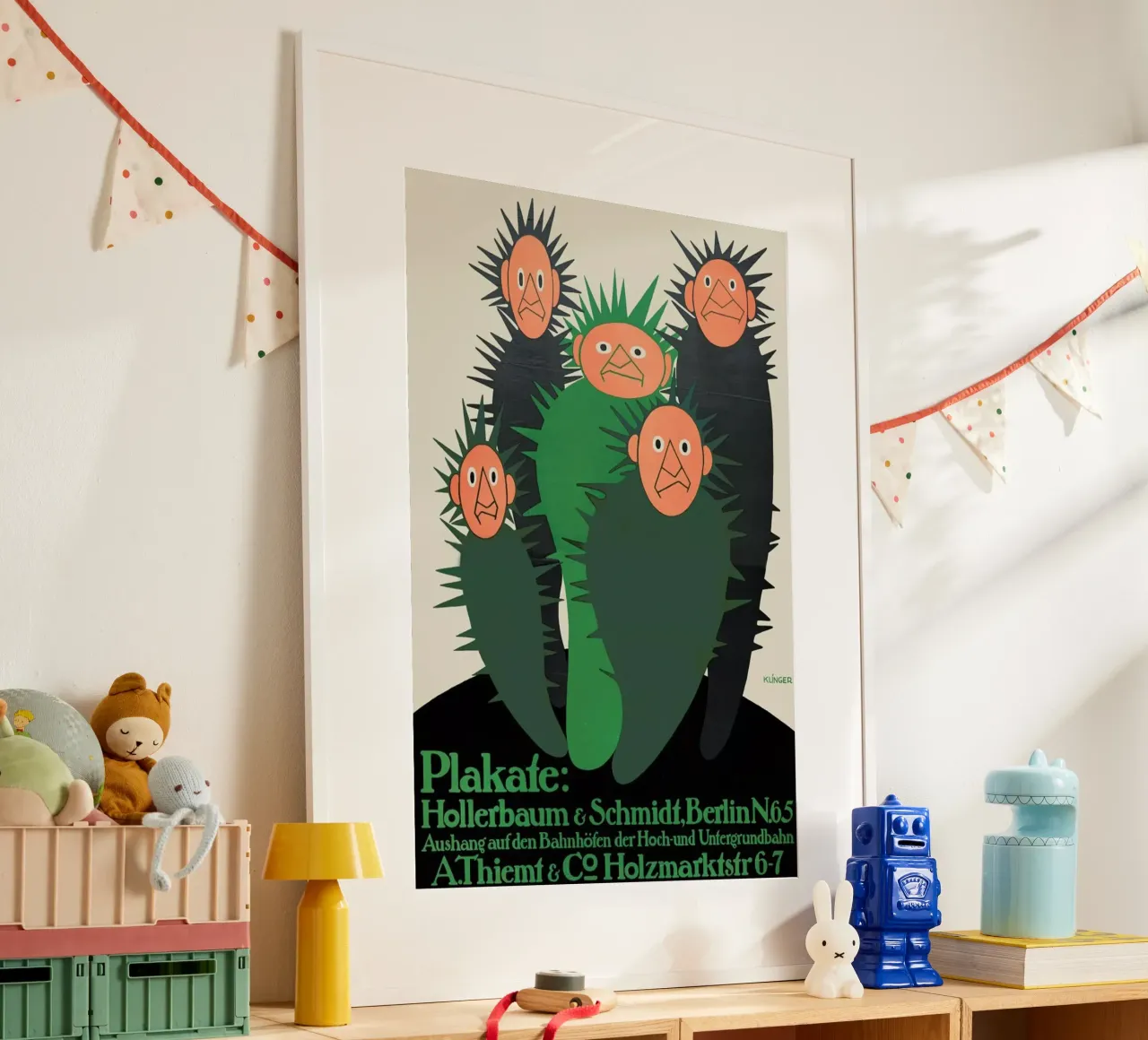 Klinger - Hollerbaum & Schmidt, Berlin N.65 poster con telaio in alluminio da ARTOTHEK
