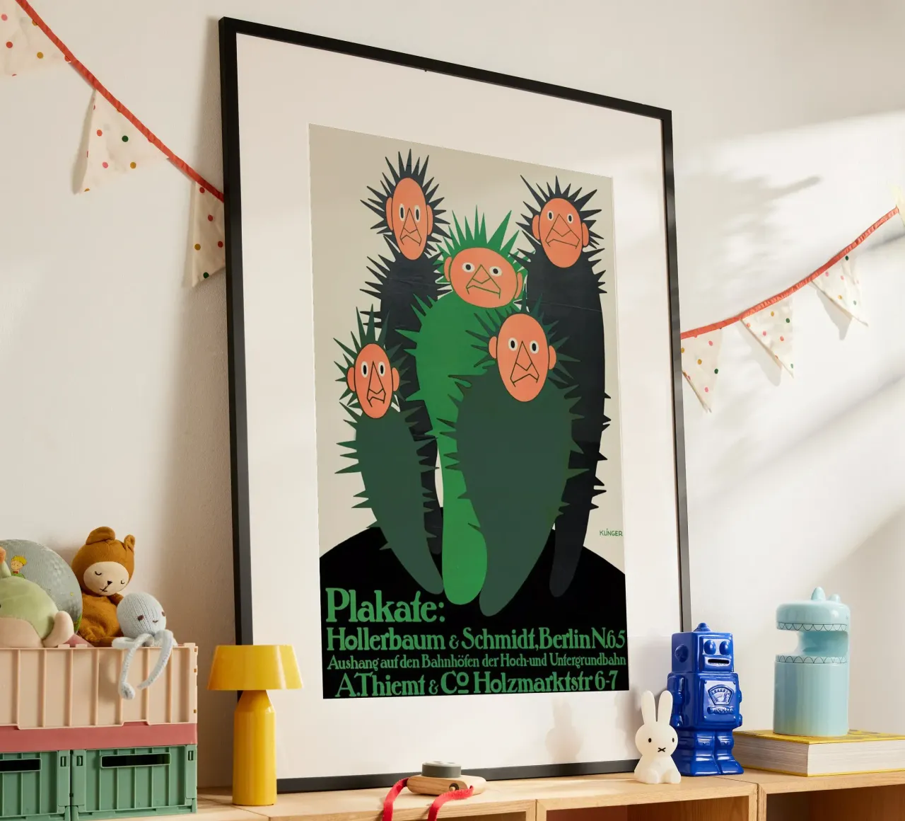 Klinger - Hollerbaum & Schmidt, Berlin N.65 poster con telaio in alluminio da ARTOTHEK