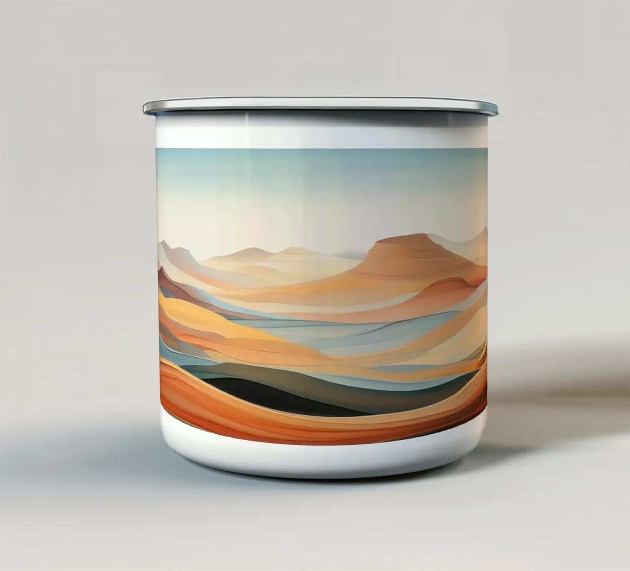 Paesaggio astratto tazza in smalto da Imagine