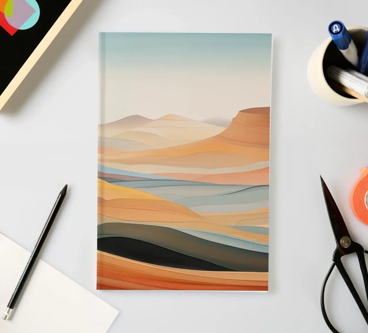 Abstract landscape notebook by Imagine