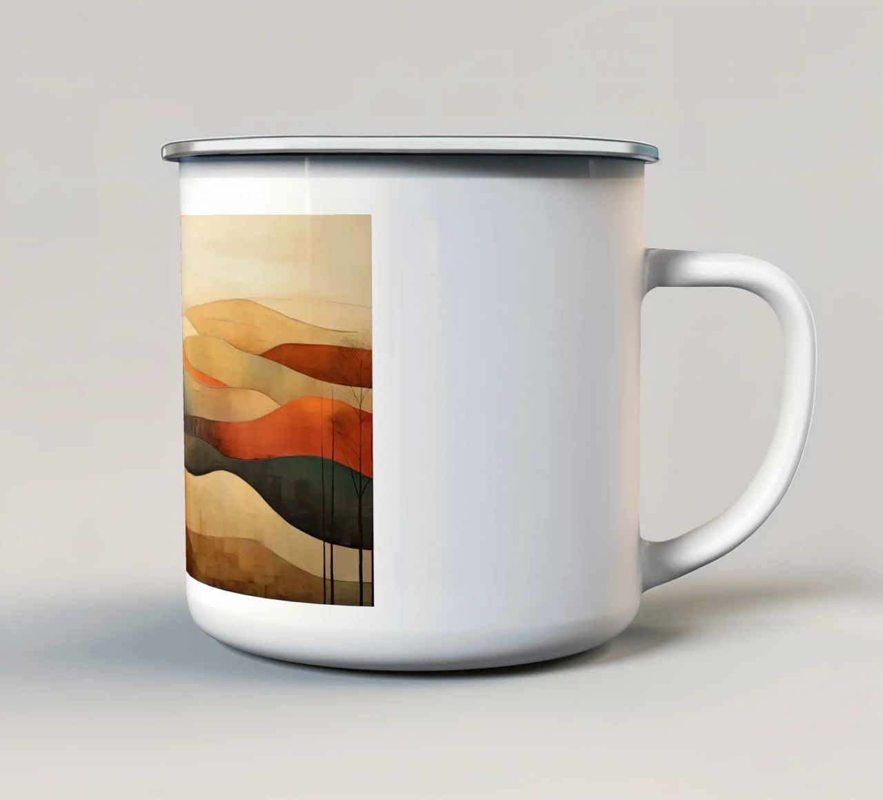 Paesaggio astratto tazza in smalto da Imagine