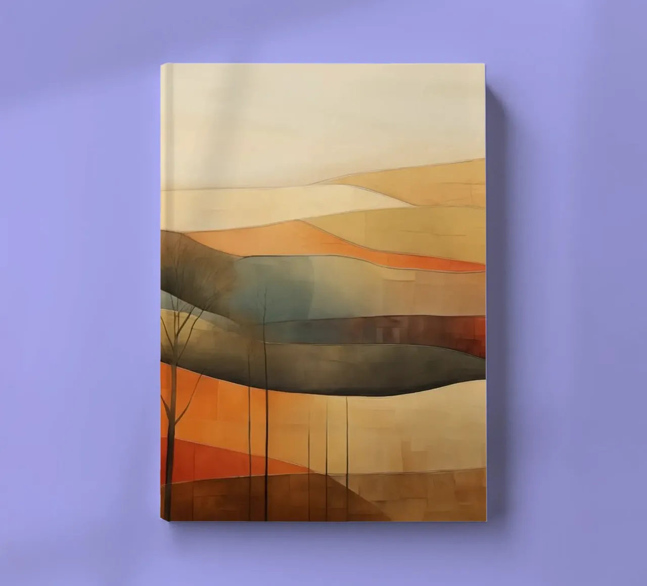 Abstract landschap notitieboek van Imagine
