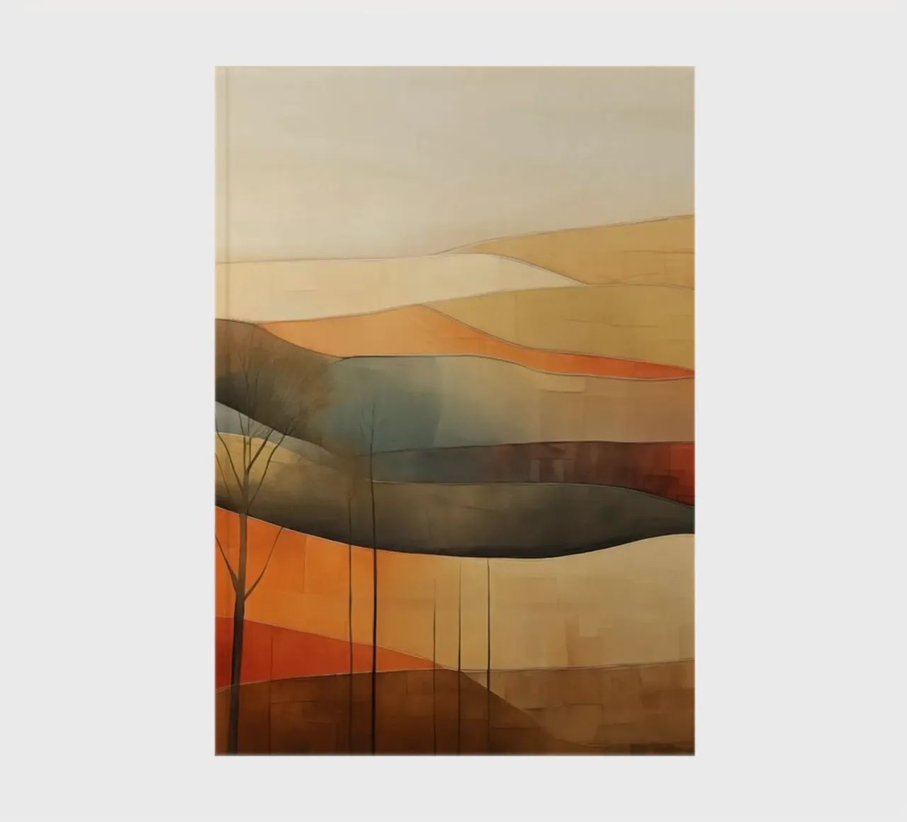 Abstract landschap notitieboek van Imagine