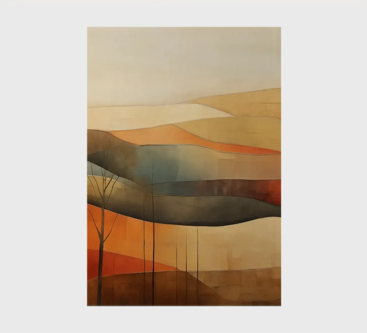 Abstract landschap notitieboek van Imagine