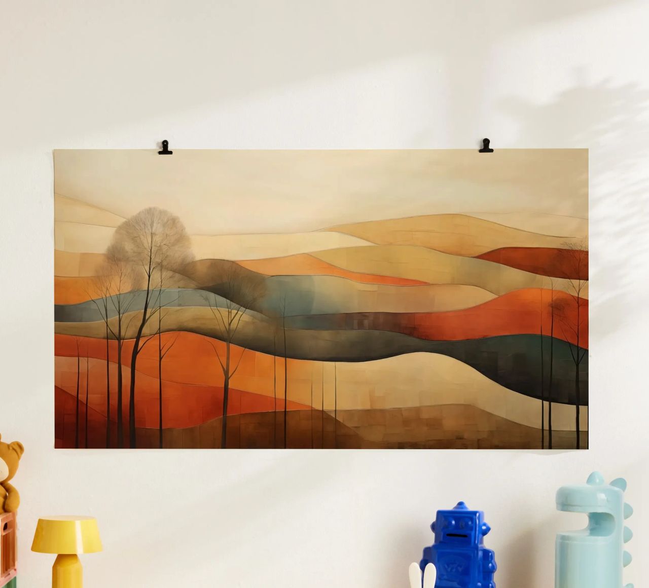 Paysage abstrait poster de Imagine