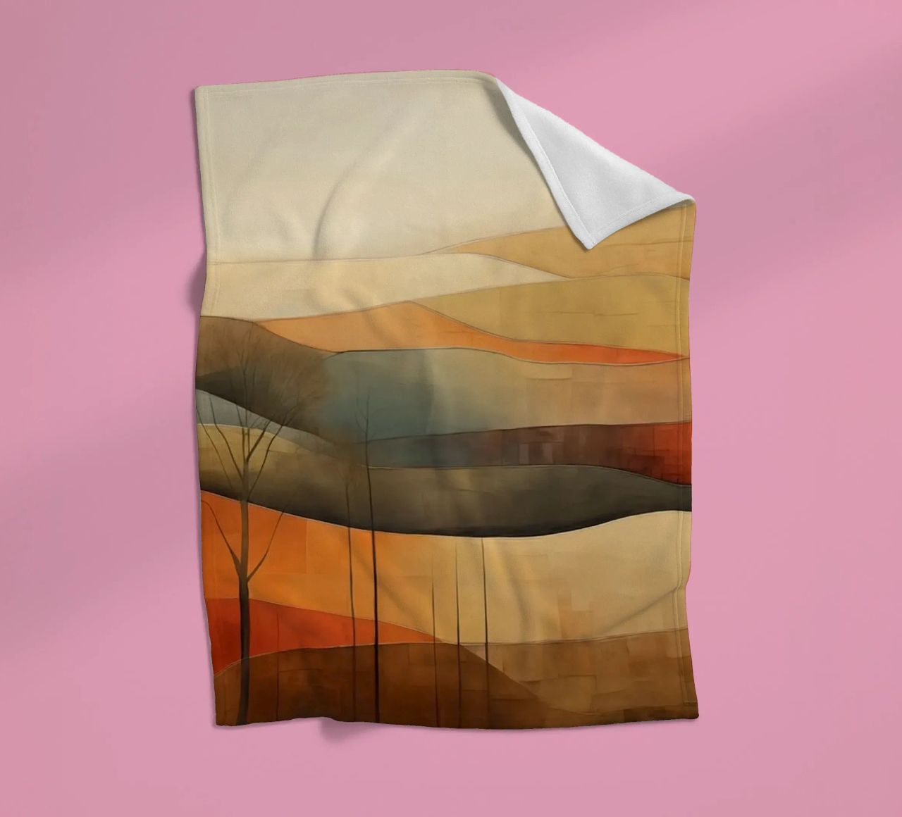 Paesaggio astratto coperta in pile da Imagine
