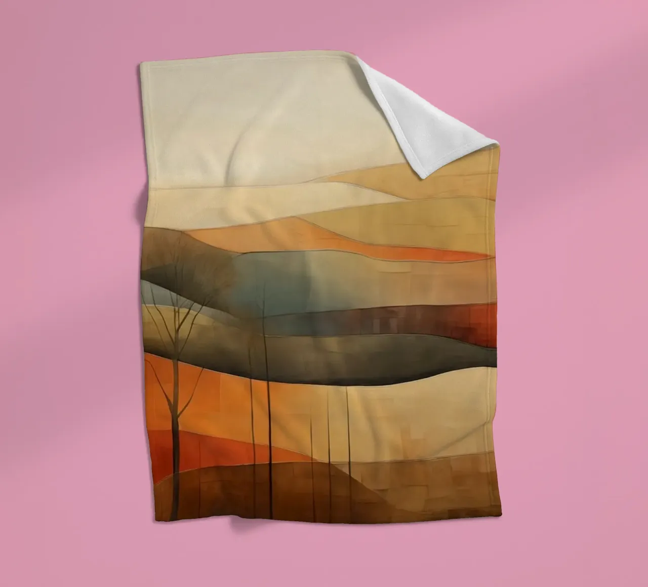 Paesaggio astratto coperta in pile da Imagine