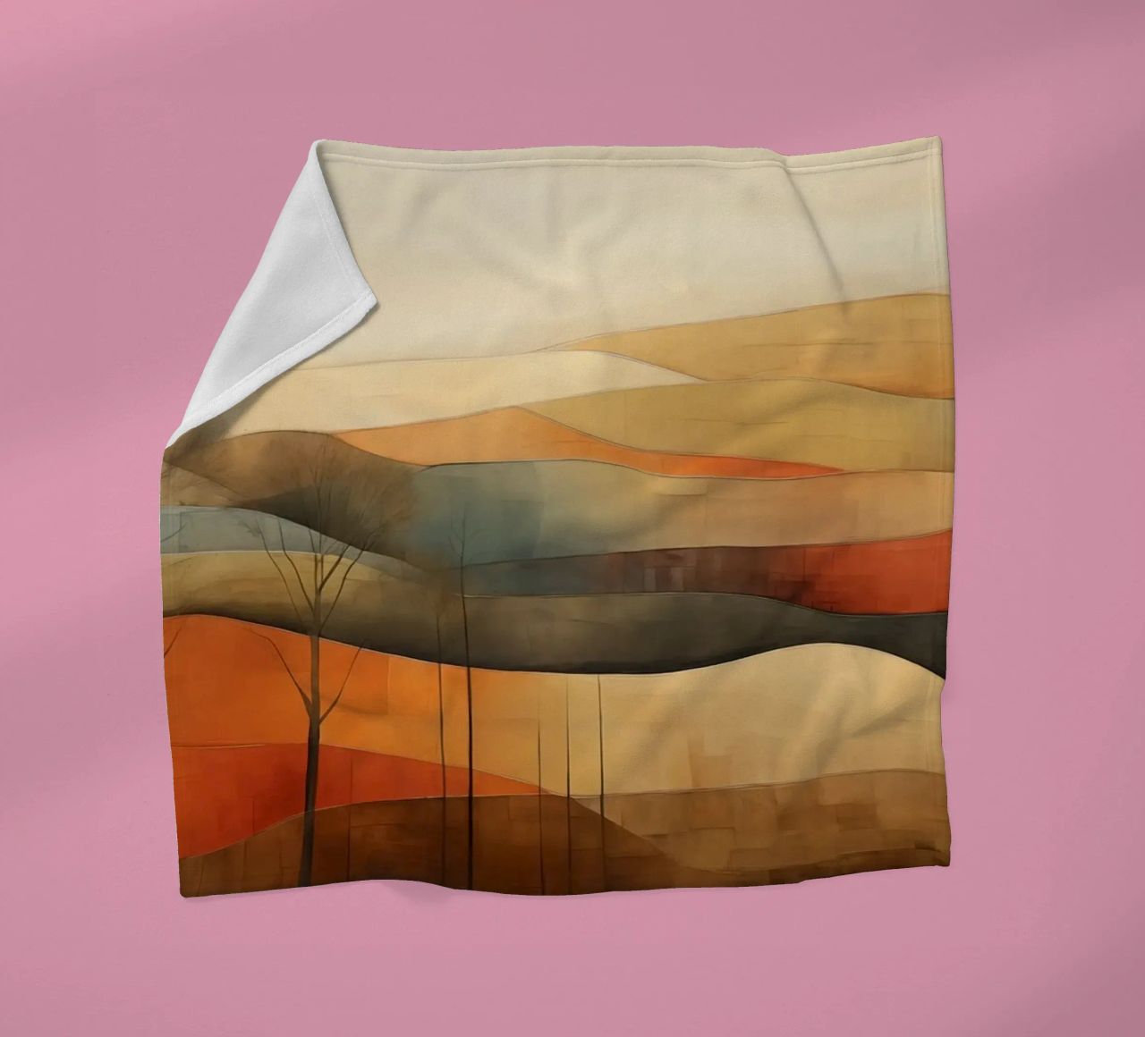 Paesaggio astratto coperta in pile da Imagine