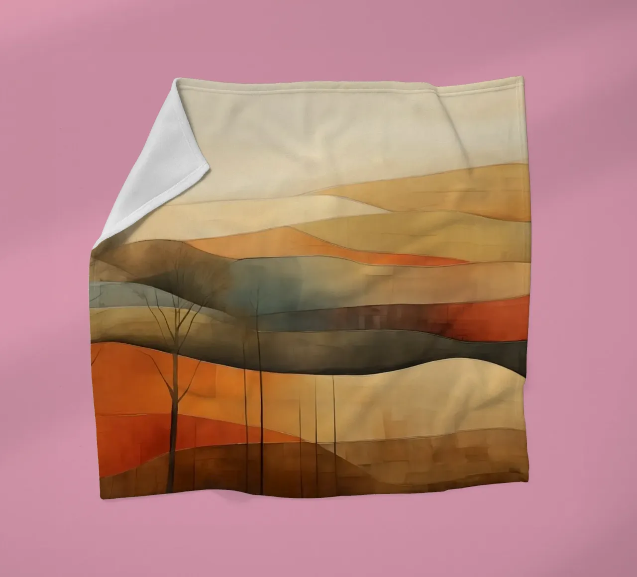 Paesaggio astratto coperta in pile da Imagine