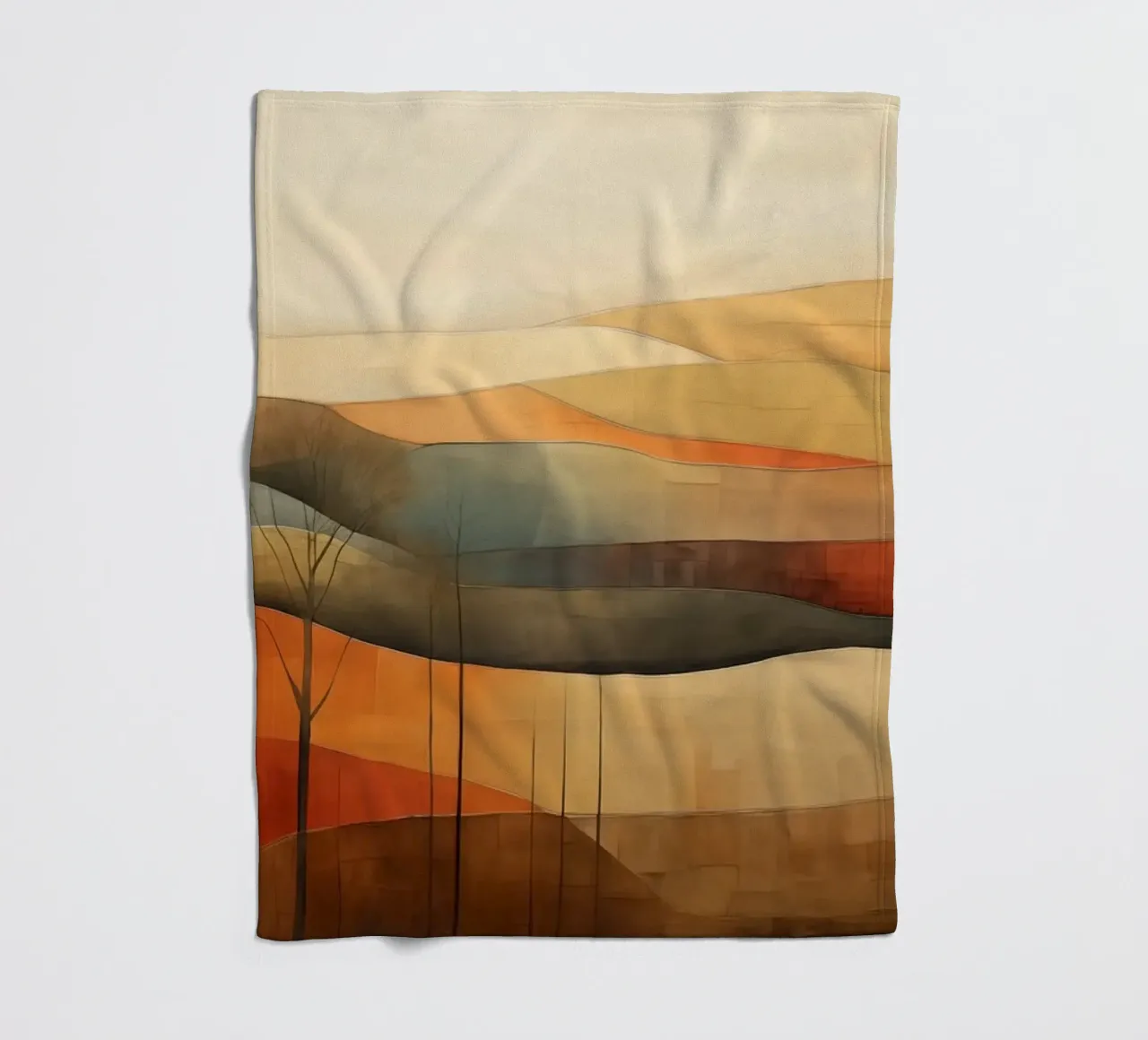 Paesaggio astratto coperta in pile da Imagine