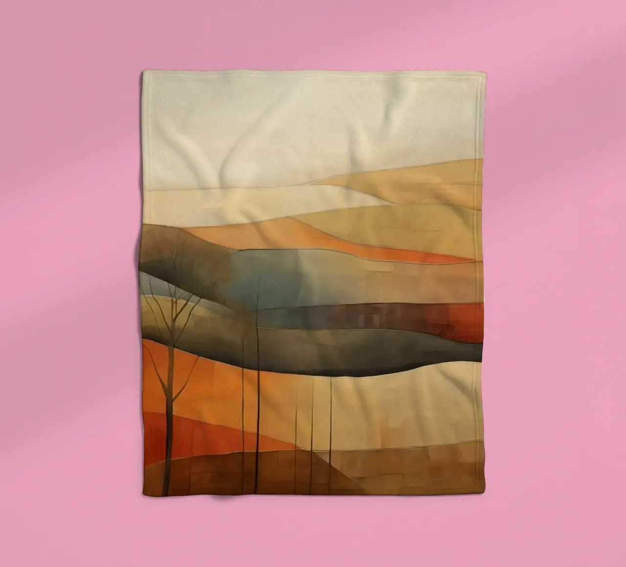 Paesaggio astratto coperta in pile da Imagine