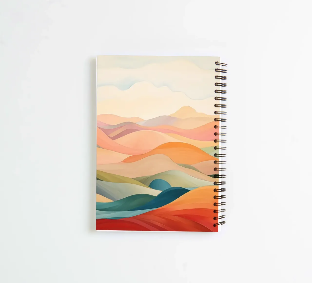 Abstract landscape spiral notebook by Imagine