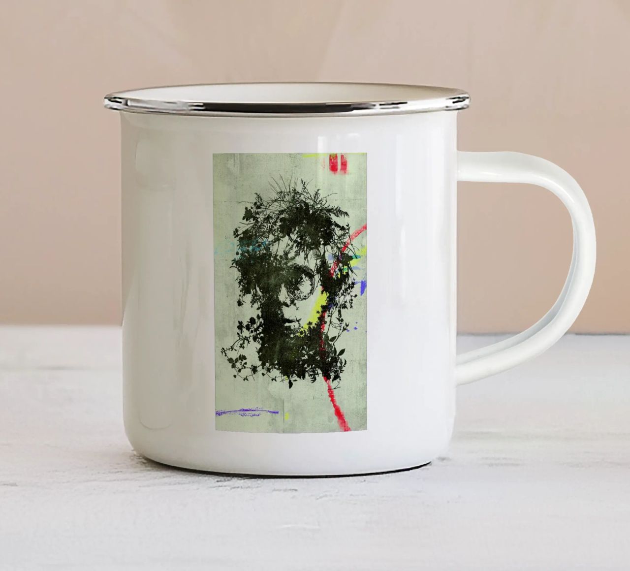 Warhol 1 tazza in smalto da Carlos Quitério