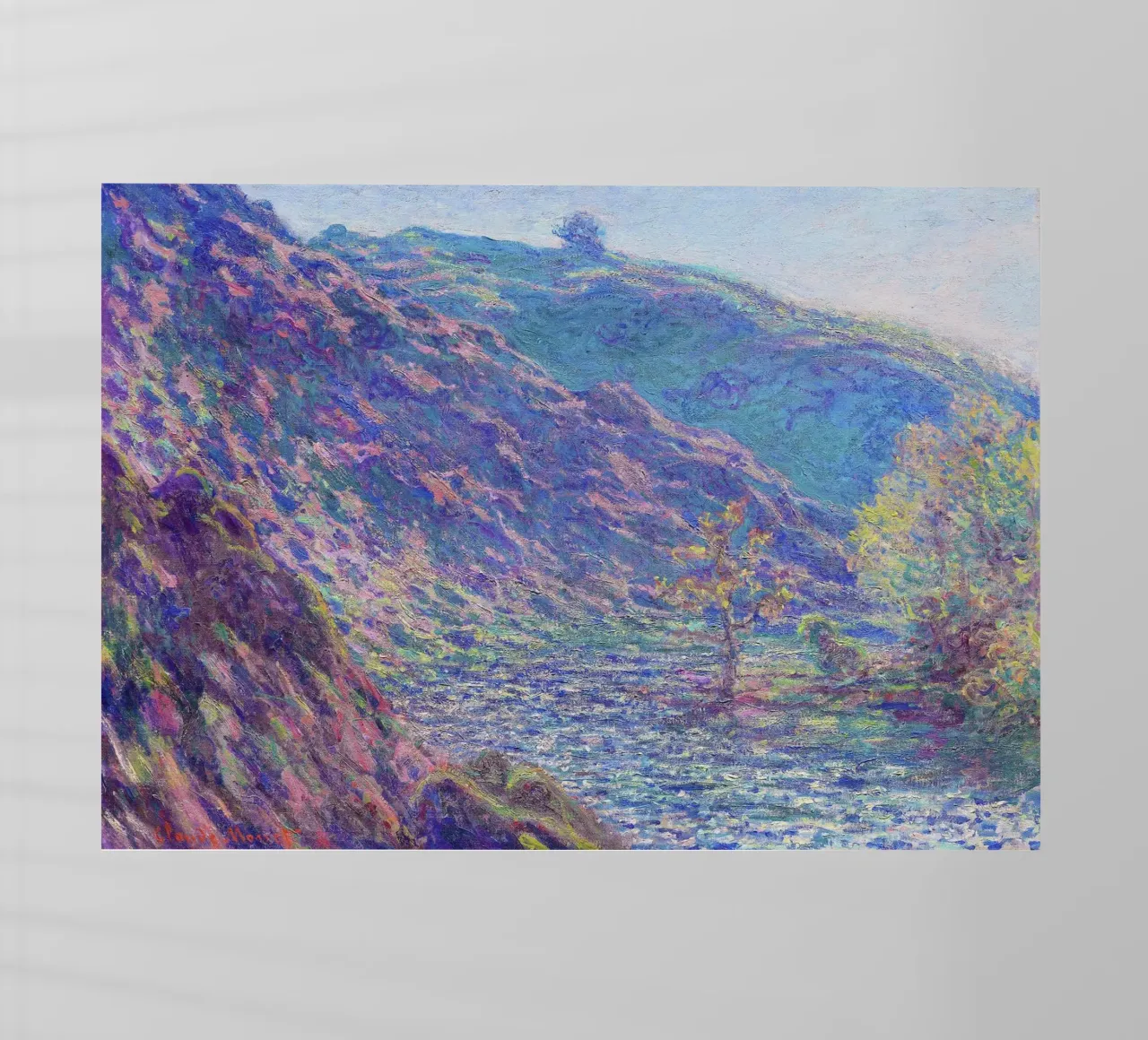 Il fiume Petite Creuse (1889) di Claude Monet. pellicola backlit da Monet Art Prints