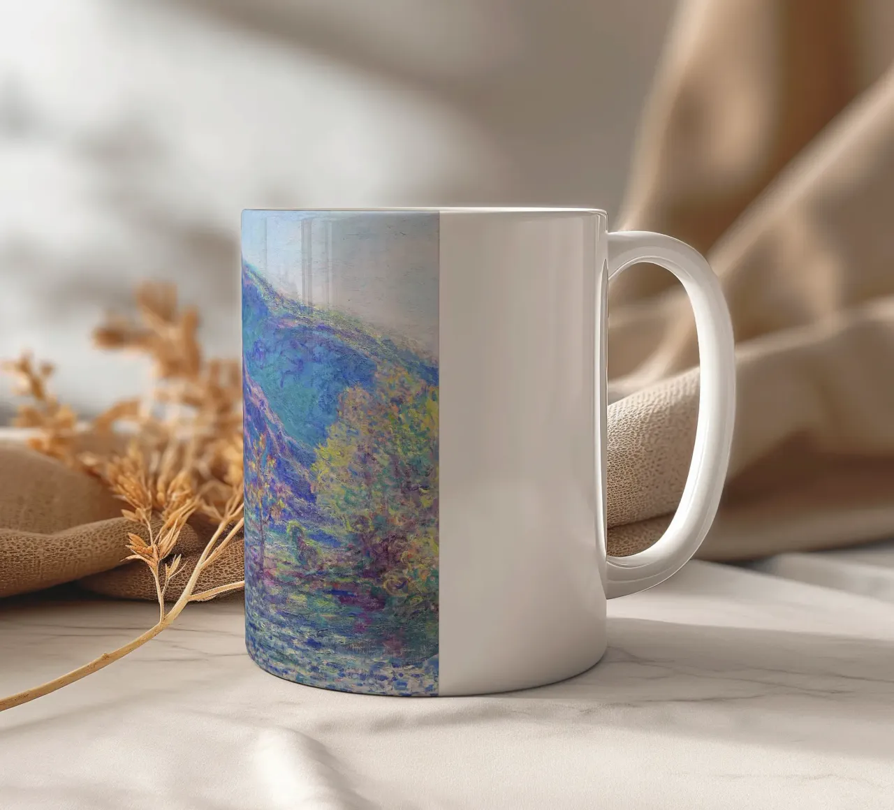Il fiume Petite Creuse (1889) di Claude Monet. tazza in ceramica da Monet Art Prints