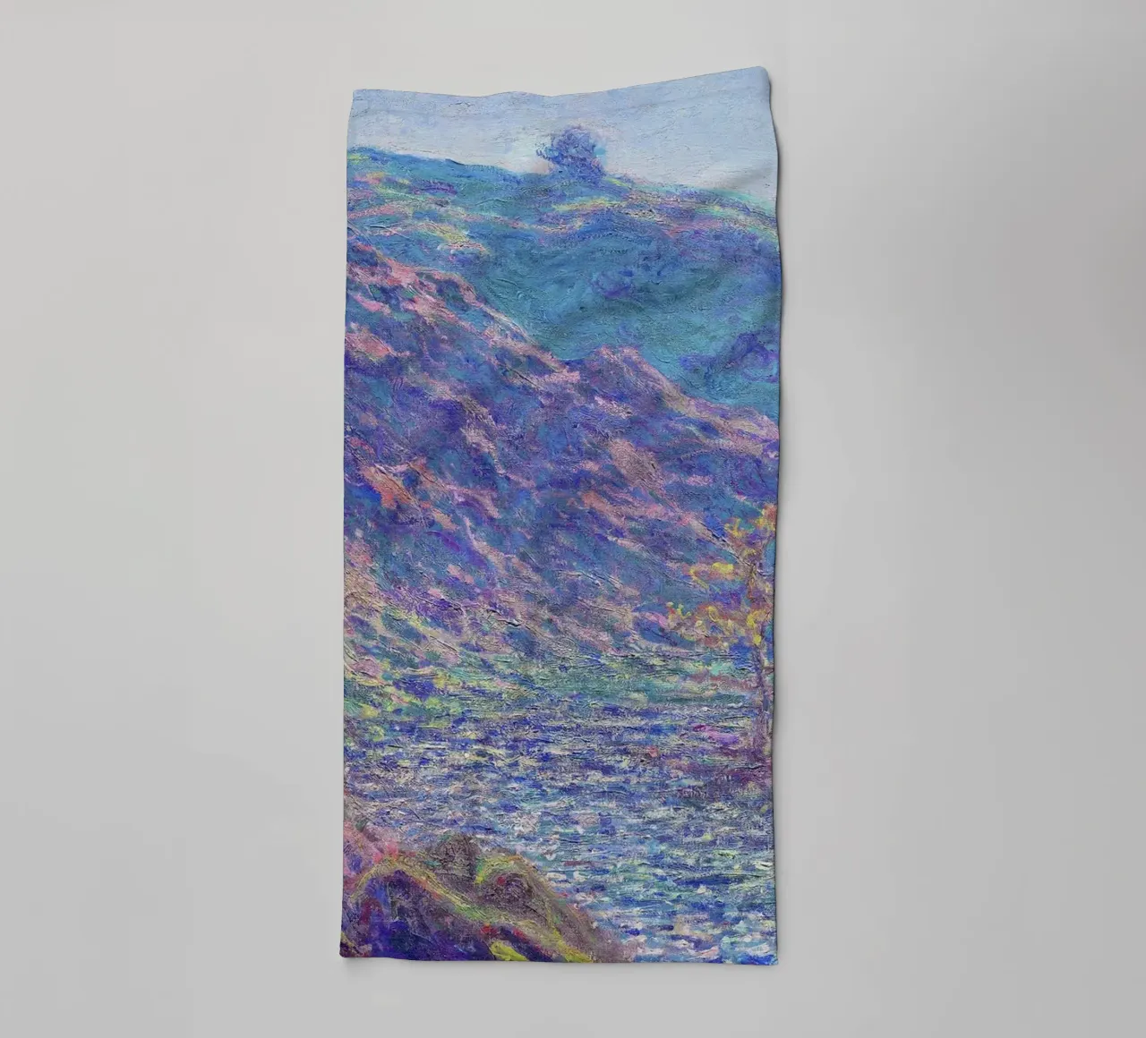 Il fiume Petite Creuse (1889) di Claude Monet. asciugamano da bagno da Monet Art Prints