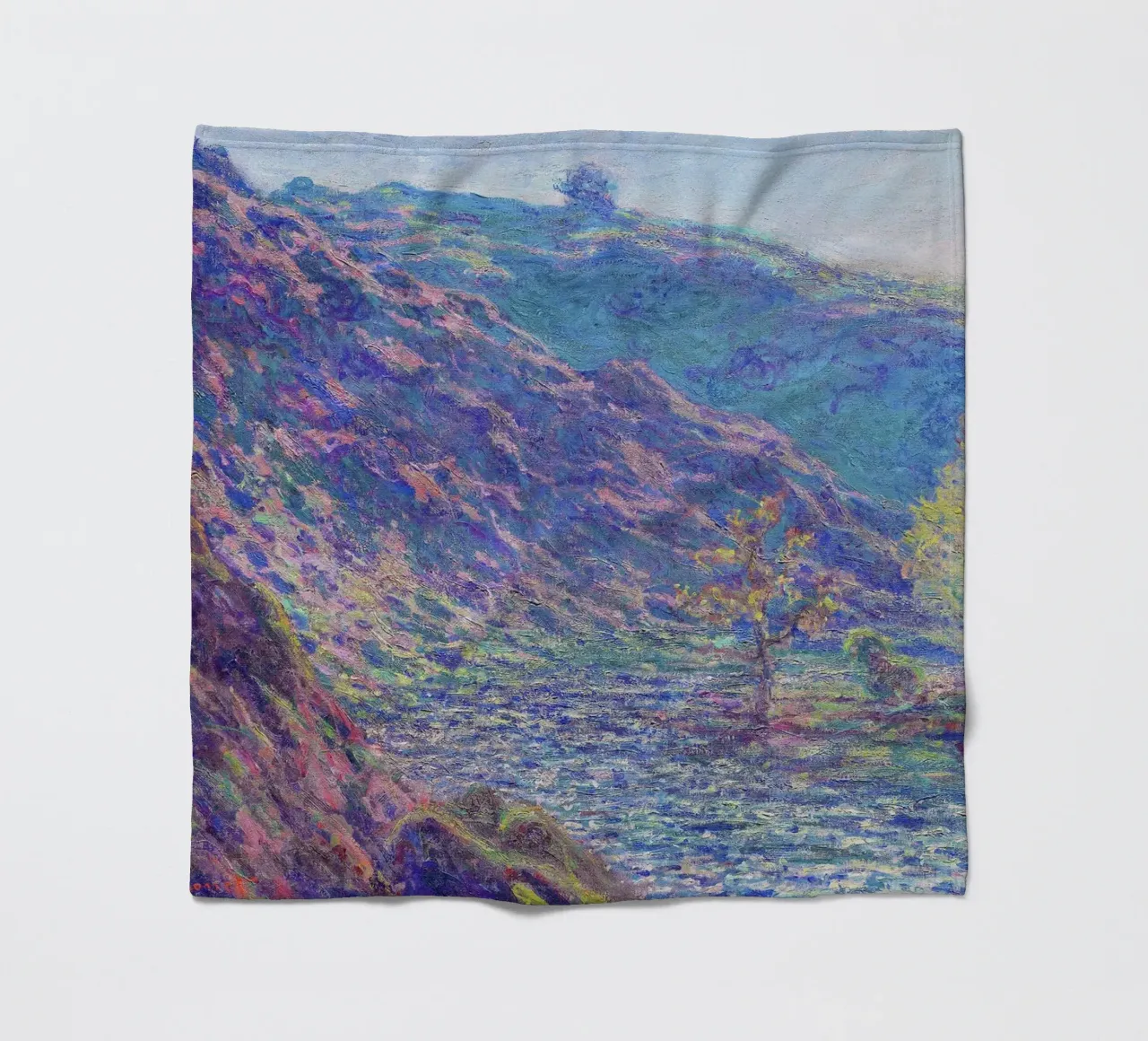 Il fiume Petite Creuse (1889) di Claude Monet. coperta in pile da Monet Art Prints