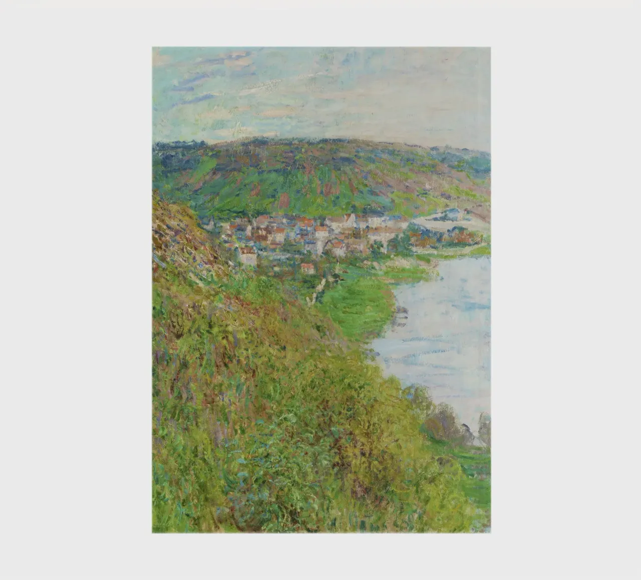 Claude Monet's View of Vétheuil (1880) notebook by Monet Art Prints