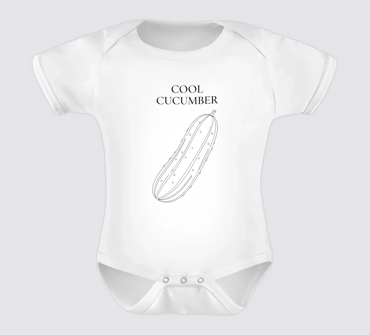 Cool Cucumber body neonato maniche corte da FruityNoodly