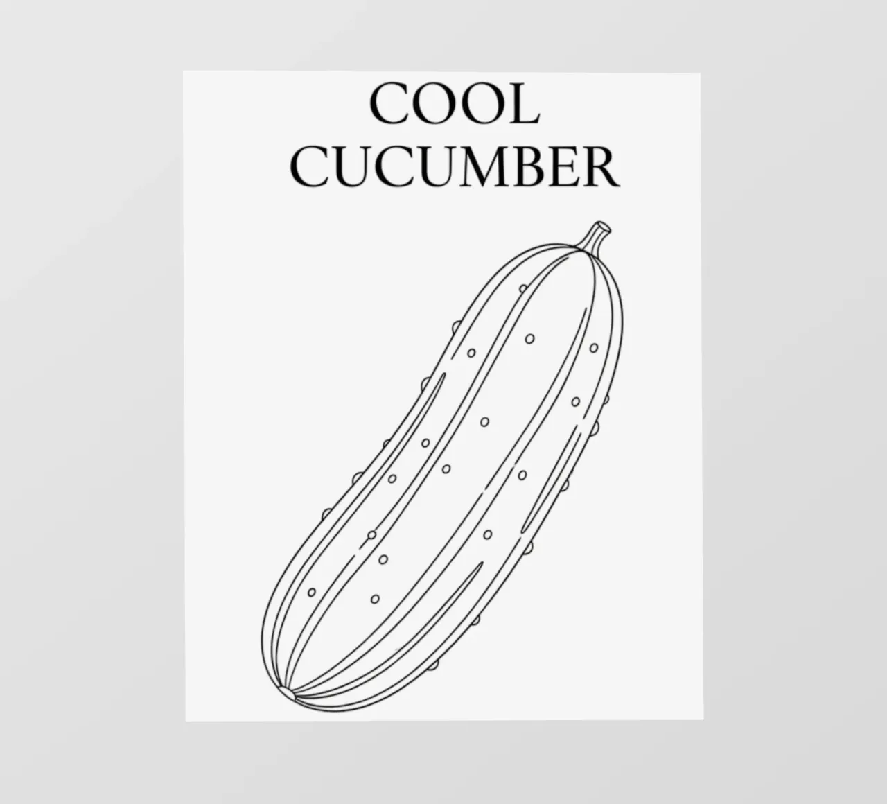 Cool Cucumber telo in pvc da FruityNoodly